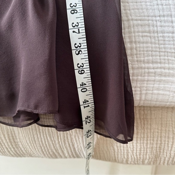 Theory Vintage y2k Silk Dress Chocolate Brown - Picture 9 of 9